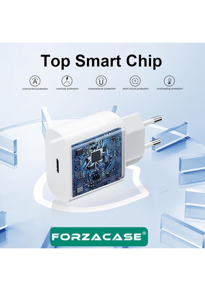 Hızlı Şarj Destekli 25W Type-C To Type-C Şarj Cihazı Adaptör Kablo Set - FC1026