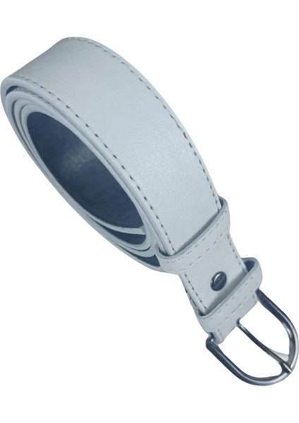 Çocuk Beyaz Kot ve Kumaş Pantolon Kemeri modelleri