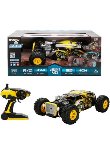 1:12 USB Şarjlı Uzaktan Kumandalı 4x4 Off Road Araba