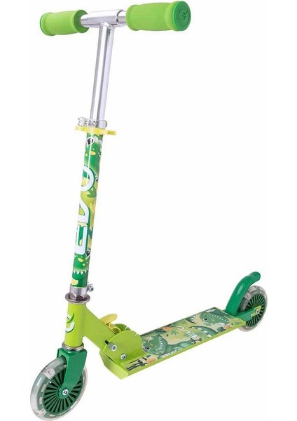 2 Tekerlekli Katlanabilir Dino Inline Işıklı Scooter