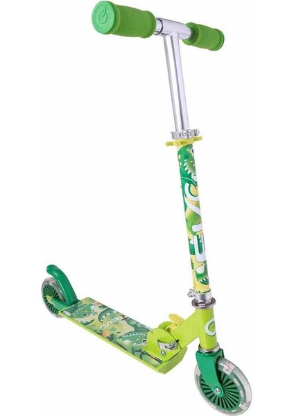 2 Tekerlekli Katlanabilir Dino Inline Işıklı Scooter