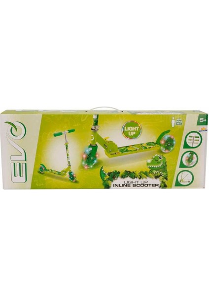 2 Tekerlekli Katlanabilir Dino Inline Işıklı Scooter