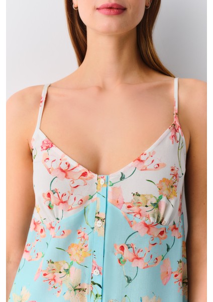 Flowers Şort Pijama Takımı modelleri