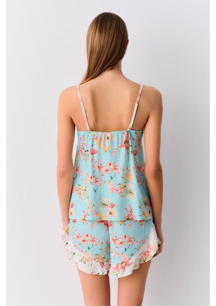 Flowers Şort Pijama Takımı fırsatları