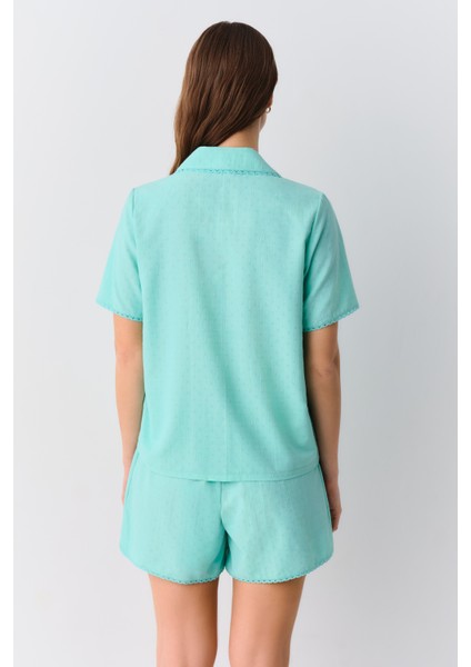 Fiona Maskülen Şort Pijama Takımı