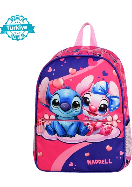 Waddell Lisanslı Stiç Koala Baskılı Desenli Mor-Pembe Anaokul Kreş Sırt Çantası