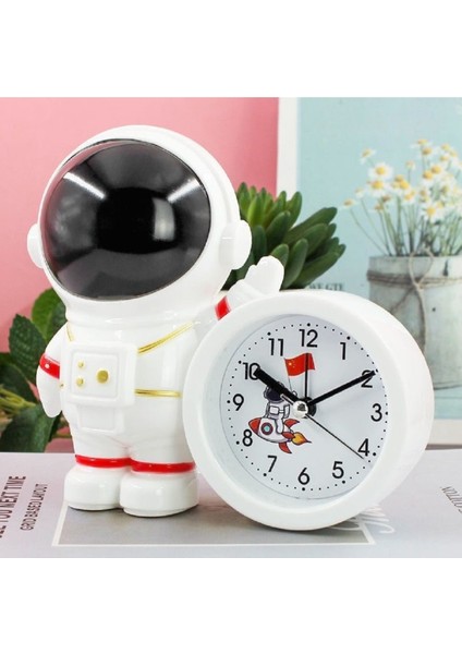 Astronot Alarmlı Masa Saati, 14 x 13