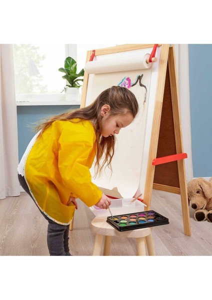 Uzun Kollu Sarı Aktivite Önlüğü - 60 cm Boy - Türkiye Üretimi - E-ticaret Ürünü fiyatları