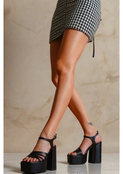 Kadın Elegant Ayakkabı Biyeli Tasarım Platform Ayakkabı Özel Tasarım Abiye Ayakkabı