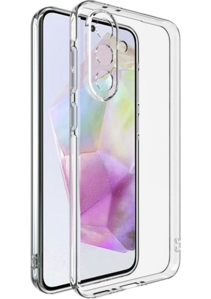 Caseworld Samsung Galaxy A36 ile Uyumlu Kapak Kamera Korumalı Süper Silikon Şeffaf Kılıf