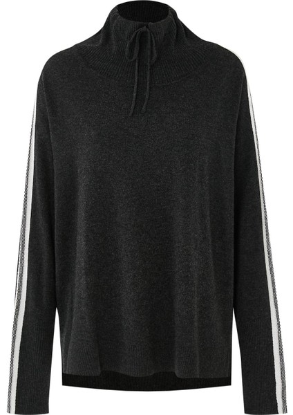 Kashmir Detaylı Yüksek Yaka Kazak