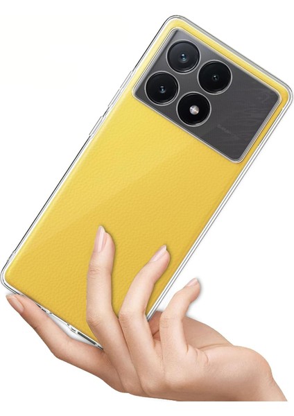 Caseworld Xiaomi Poco X6 Pro ile Uyumlu Kapak Kamera Korumalı Süper Silikon Şeffaf Kılıf fiyatları