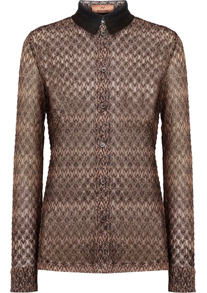 Işıltılı Dantel Gömlek