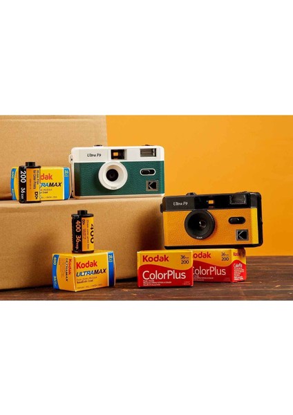 Film Kamera Ultra F9 Analog Fotoğraf Makinesi ve Entegre Flaşı-1 Adet