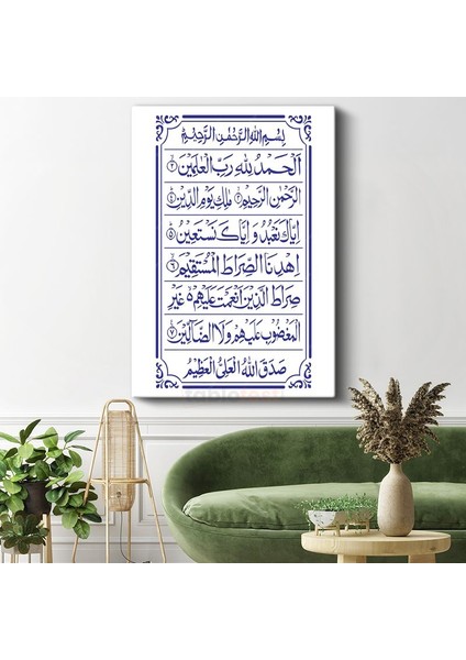 Fatiha Suresi - Kuran'ın Anahtarı Kanvas Tablo