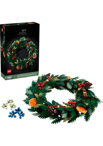 10340 LEGO Iconic Botanicals Çelenk - Wreath 1194 Parça +18 Yaş
