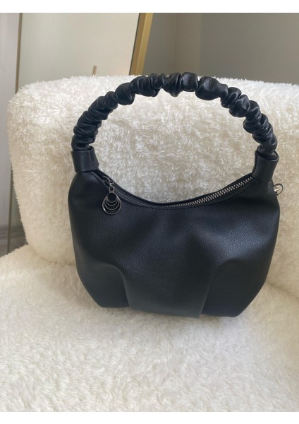 Kadın Büzgü Kol Detaylı El Ve Omuz Çantası