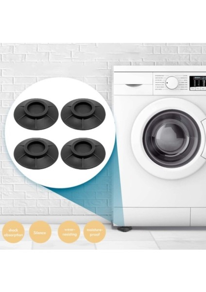 Çamaşır Makinesi Titreşim Engelleyici Set, 4'lü, Çok Renkli, Sağlam ve Stabilite Sağlar modelleri