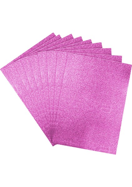 10 Adet A4 Pembe Simli Eva