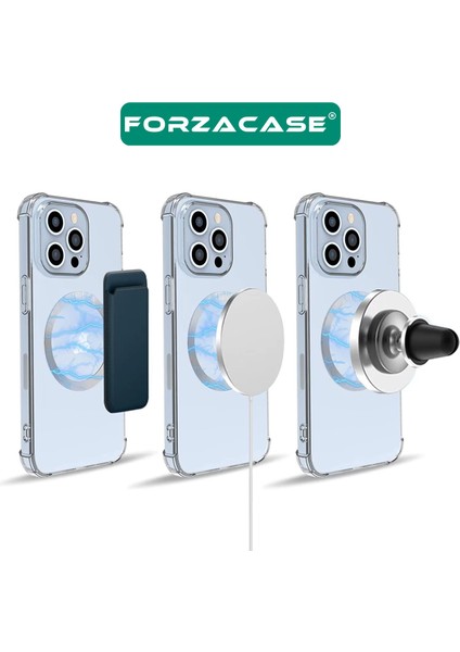 iPhone 8 ve Üstü Modeller ile Uyumlu Metal Magsafe Halka Yüzük Ring Siyah - FC1032 modelleri