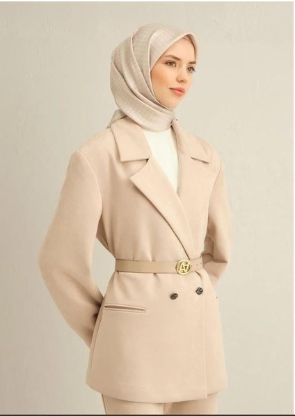 2025 Desenli Saf Ipek Twill Eşarp 9345-86