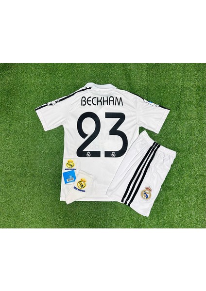R.madridd 2004/05 Sezon D.a.v.i.d B.e.c.k.h.a.m Nostalji Çocuk Forması Armalı Set (White)