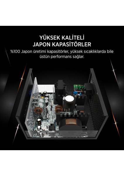 James Donkey JDP1050 Apfc 12CM 1050W Bronze 80+ Atx 3.1 Pcı-E 5.1 Power Supply