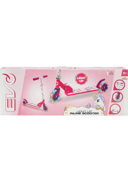 2 Tekerlekli Katlanabilir Unicorn Inline Işıklı Scooter