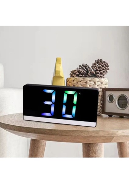 SR2205 Rgb Rakamlı Dijital Masa Saati Titreşim Sensörlü Alarm/takvim/termometre/çalar Saat indirimleri