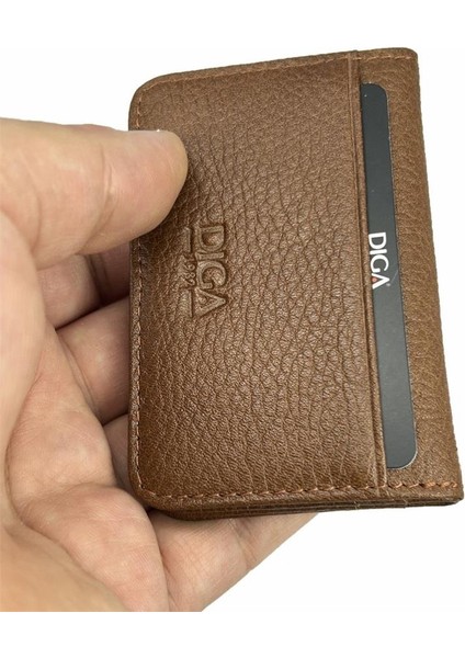 Diga 1169 Hakiki Deri Minimal Kartlık Taba