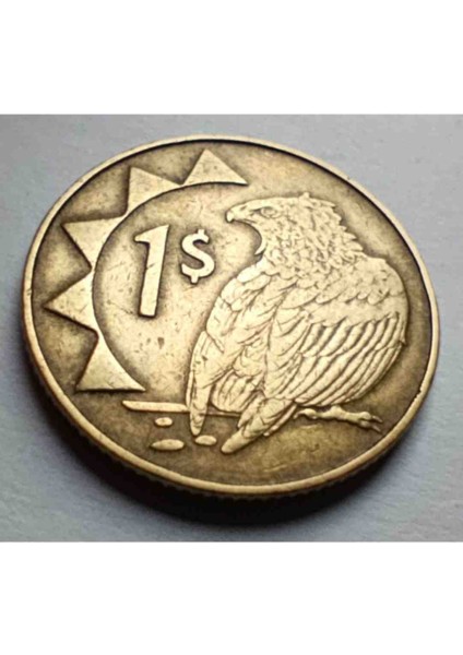 Namibya 2002 Yılı 1 Dolar Ççt. Çap: 22,4 mm