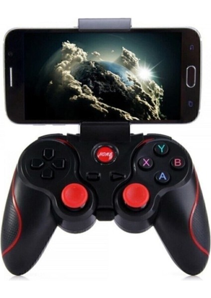 Wireless Joystick Gamepad Kablosuz Oyun Kolu Bluetooth Telefon Tutacağı Standlı Pc Telefon Tablet