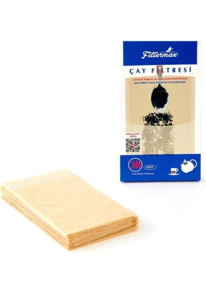 Bitki Çayı ve Çay Filtre Kağıdı Çay Demleme Poşeti Büyük Boy 90X170MM Tek Pakette 30 Adet