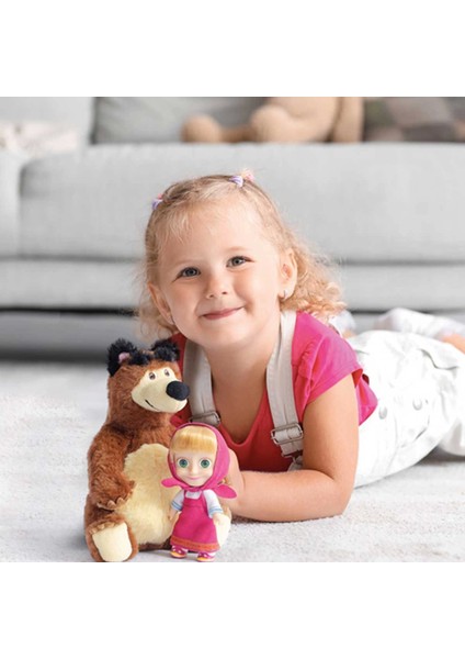 Masha ile Koca Ayı 20 cm Peluş 12 cm Bebek MHA21000 fırsatları