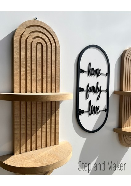 Home, Family & Love Tablo ve Duvar Rafı (2x) Duvar Dekorasyon Seti indirimleri