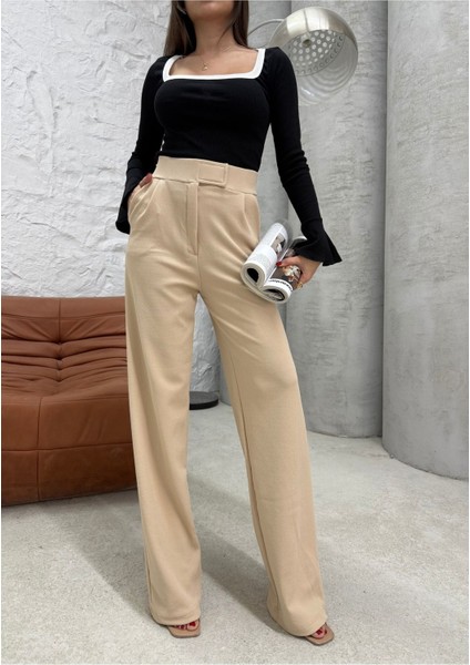 Bej Cırtbant Pantolon indirimleri