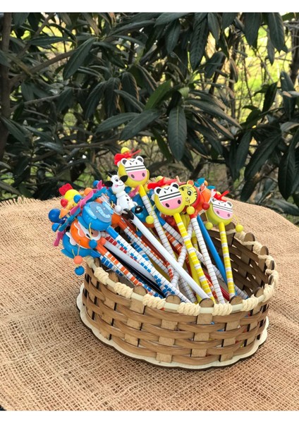 Ahşap Görünümlü Plastik Sepet