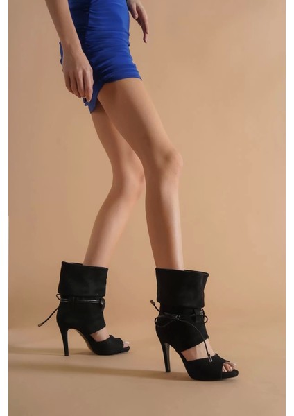 Kadın Elegant Ayakkabı Tasarım Süs Bağcıklı Topuklu Ayakkabı Özel Tasarım Abiye Ayakkabı fırsatları