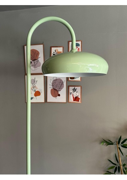 Mint Lambader Modern Dekoratif Metal Oturma Odası Çalışma Odası Zemin Lambası