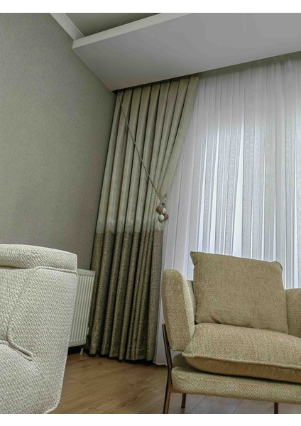 Pano Fon Perde 1'3sık Pileli Ütü Istemez