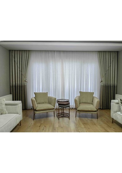 Pano Fon Perde 1'3sık Pileli Ütü Istemez