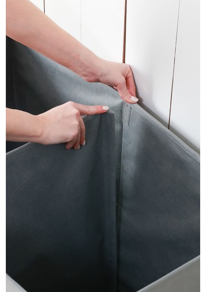 Gri Katlanabilir Çamaşır ve Oyuncak Saklama Sepeti 72x36x56 indirimleri