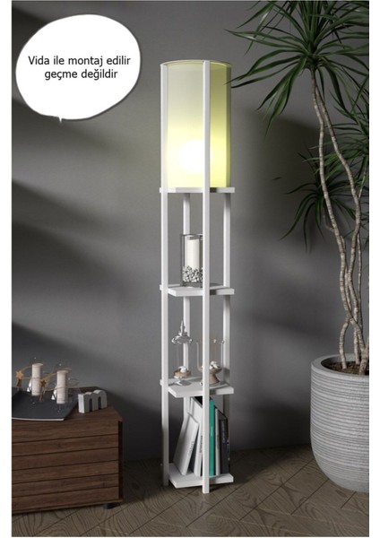 Retodesign Star Beyaz Rafli Lambader 4002