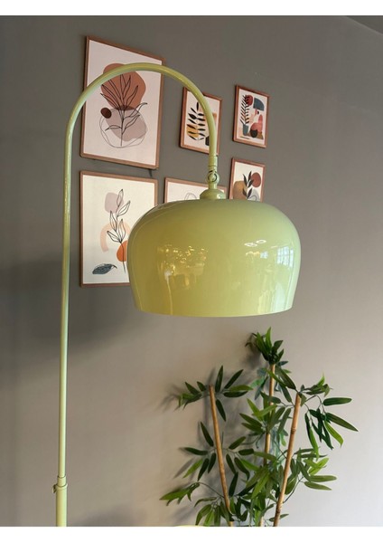 Mint Lambader Hareketli Başlık Sehpalı Modern Dekoratif Metal Oturma Odası Çalışma Odası Lambası