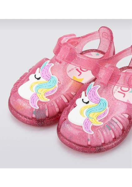 Tobby Gloss Unicornio Kız Çocuk Fuşya Glitter Sandalet modelleri