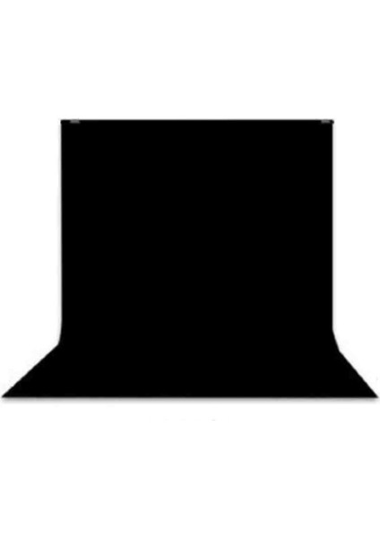2X3METRE Black Screen Arkaplan +Yapışkanlı Askı Aparatları