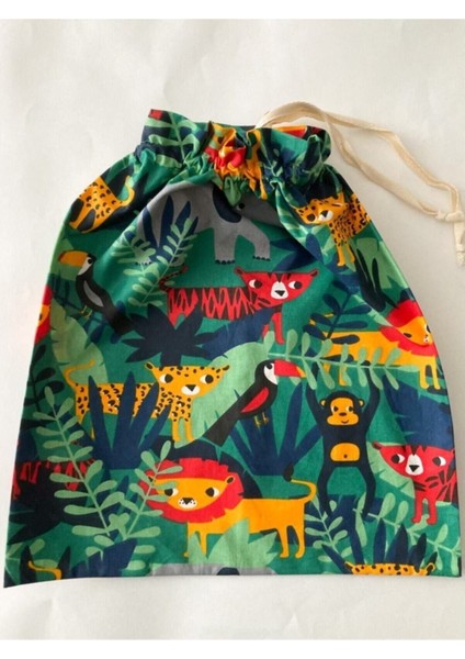 Renkli şık bebek kirli çamaşır torbası, pratik ve kullanışlı, 40x40 cm