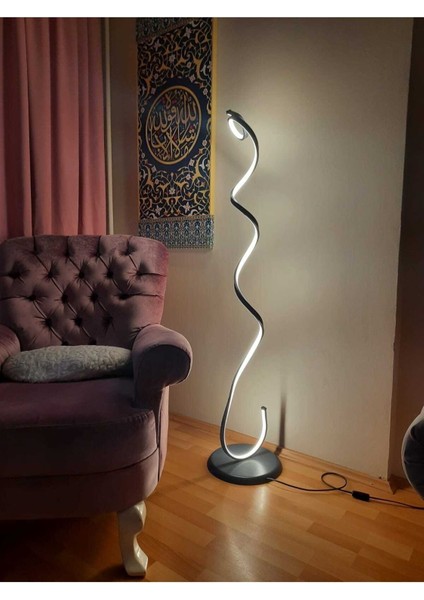 Snake / 120 cm / Lambader / Antrasit Gövde / 3 Renk Işık / 3 Yıl