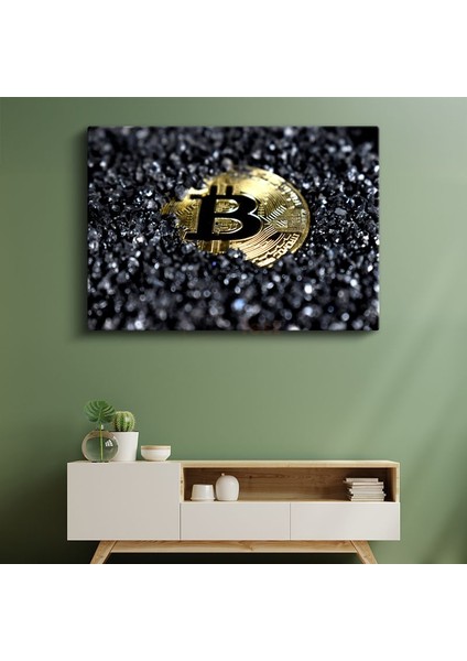 Bitcoin - Kripto Para Dünyasının Altın Sembolü Kanvas Tablo