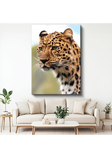 Leopar Portresi - Vahşi Bakış Kanvas Tablo